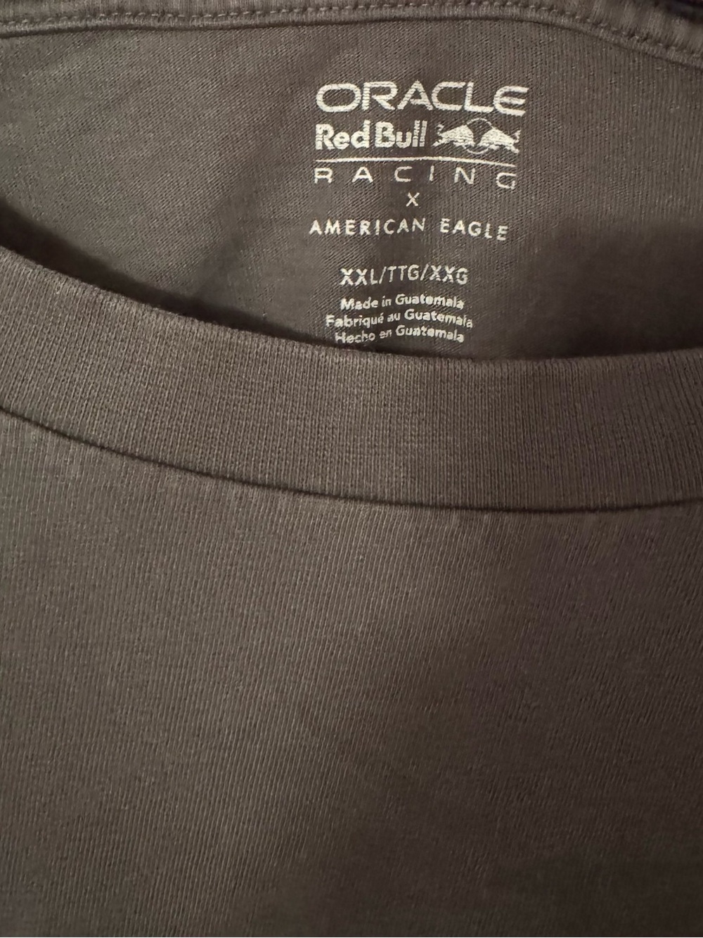 Oracle Red Bull Racing x AE Men’s Boxy Graphic T-Shirt Size XXL Grey - Picture 4 of 9